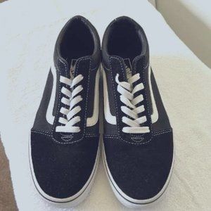 Vans, Size 9 Classic low rise black & white- skater type